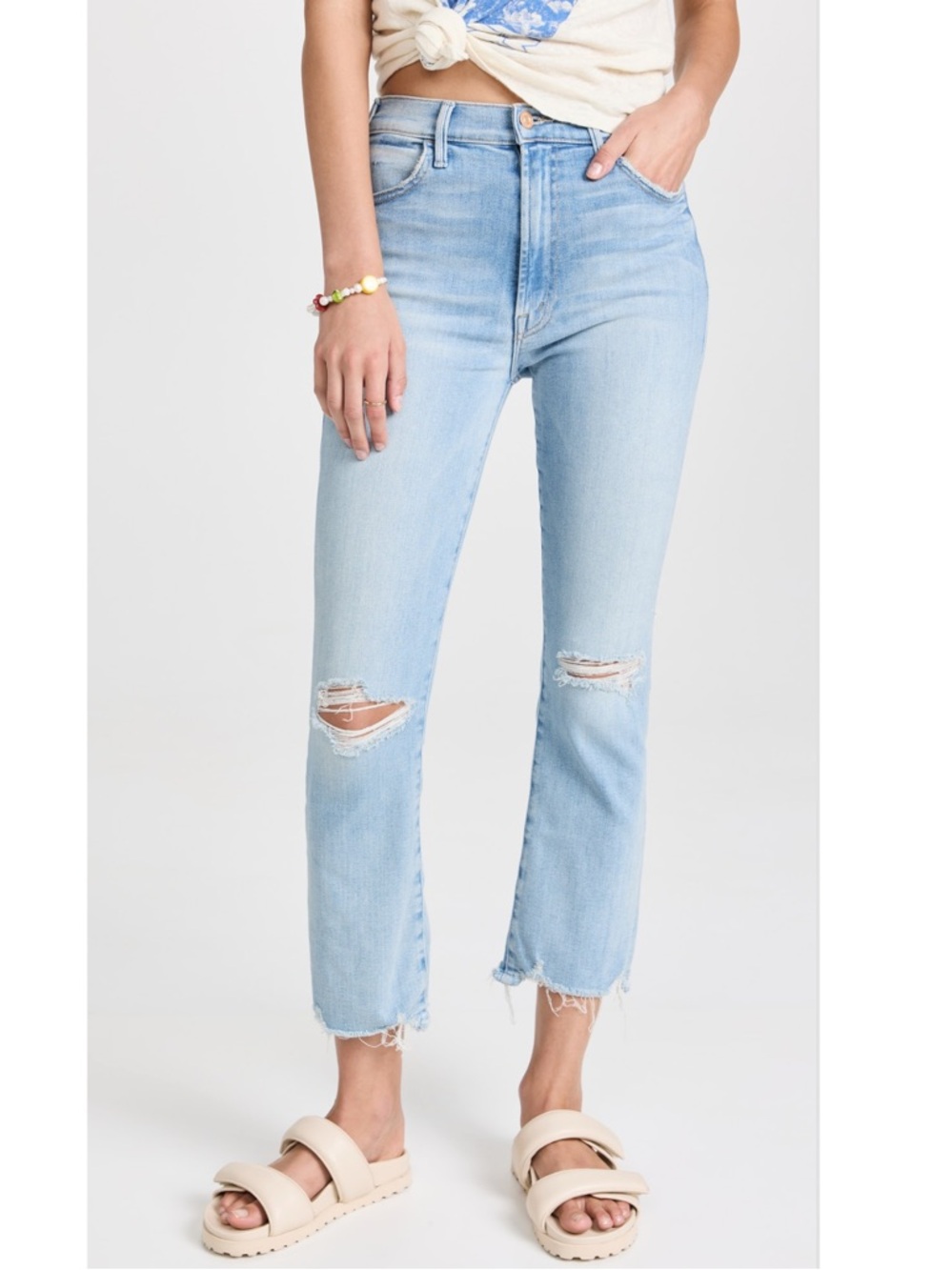 MOTHER The Hustler Ankle Chew Jeans